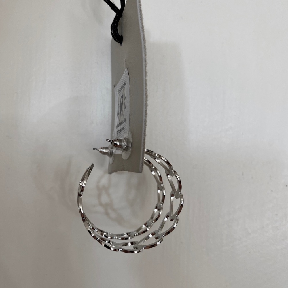hoop heart earrings